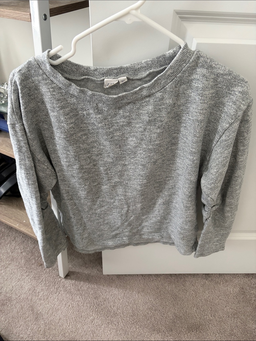 Gap Women’s Crewneck Gray Sweater - Casual Knit Top